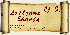 Ljiljana Šponja vizit kartica